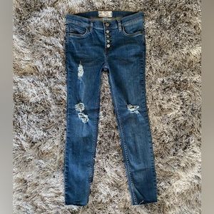 Free People Distressed Jeans (Waist 26)